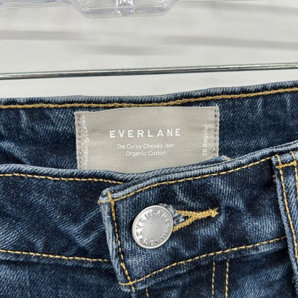 EVERLANE The Curvy Cheeky Jean Organic Cotton Straight Leg High Rise Denim 28 - Picture 7 of 8